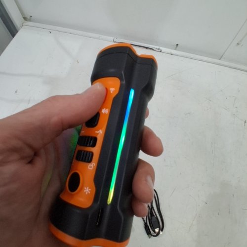 ULTRASONIC DOG BARK TRAINER WITH LIGHTS AND SOUND - ORANGE/BLACK image 2
