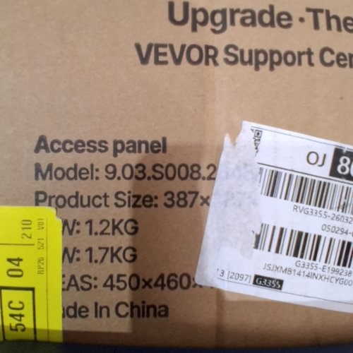 VEVOR ACCESS PANEL FOR DRYWALL - 48.9 X 48.9 X 1.5CM -WHITE (MODEL: 9.03.S008.2342A) image 3