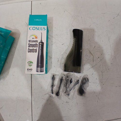 COSLUS E40 WATER PORTABLE FLOSSER FOR TEETH WITH10 PRECISE PRESSURE SETTINGS - BLACK (MODEL:E40) image 3