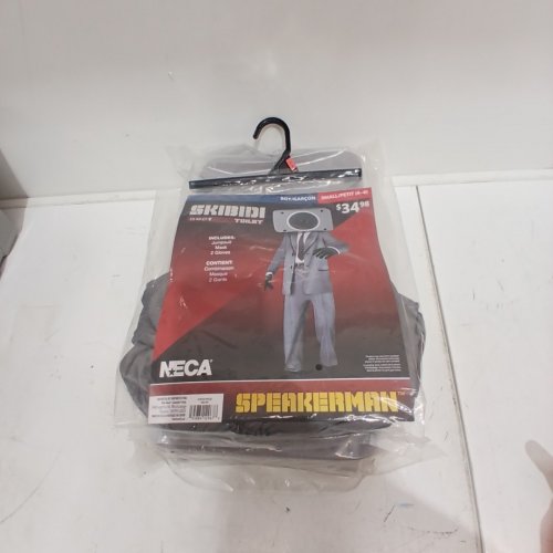 3PC KIDS NECA SKIBIDI TOILET SPEAKERMAN COSTUME - SMALL 4/6 - GREY (MODEL: 1002184) image 2