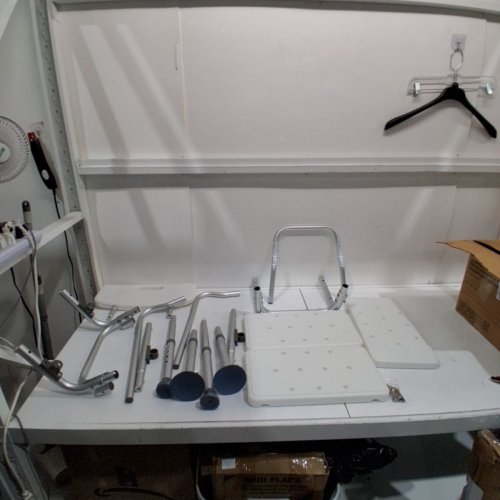 TUB TRANSFER BENCH FOR BATHTUB, ADJUSTABLE SHOWER SEATS FOR ADULTS - 400LBS CAPACITY - WHITE/SILVER (MODEL: FBL630263) image 2
