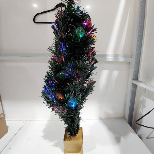HABAGOU PRE-LIT RGB FIBER OPTIC ARTIFICIAL TABLE TOP CHRISTMAS TREE - 3FT image 2