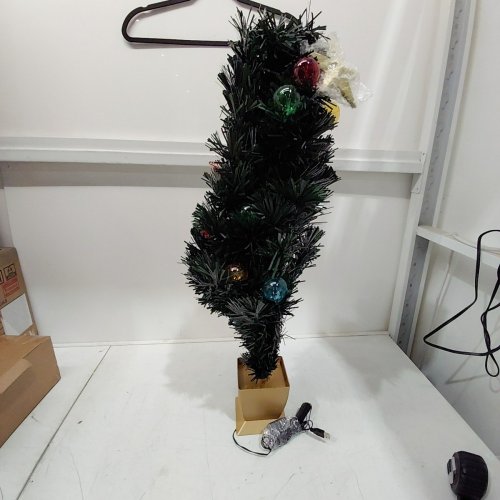 HABAGOU PRE-LIT RGB FIBER OPTIC ARTIFICIAL TABLE TOP CHRISTMAS TREE - 3FT image 3