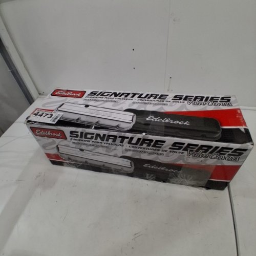 2PK EDELBROCK SIGNATURE SERIES VALVE COVERS - FITS CHRYSLER ENGINES: 318-340-360 V8 '65-91 (MODEL: 4473) image 3