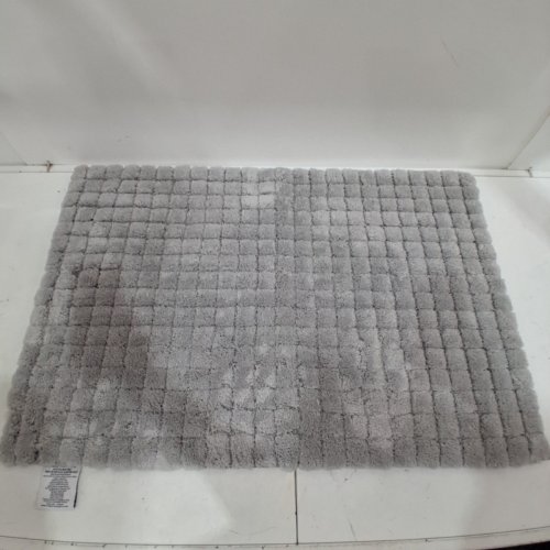 MINERAL SPRING PLUSH GRID BATH MAT - 2FT X 3FT - GREY (MODEL: 1796299) image 2