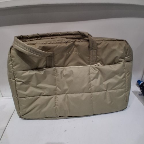 KEEP COOL SOFT INSULATED COOLER TOTE BAG - 48L - 23" X 15" X 7" - BEIGE (MODEL: 1994097) image 2