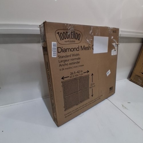 TODDLEROO NORTH STATES DIAMOND MESH GATE - 23" X 26.5"-42" - brown (MODEL: 4600) image 4