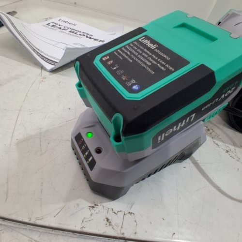 LITHELI 20V CORDLESS LEAF BLOWER BATTERY POWERED FOR CLEANING LEAVES-GREEN (MODEL:D07102150) image 2