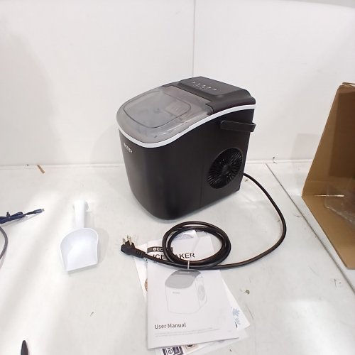 ECOZY PORTABLE COUNTERTOP ICE MAKER - MAKES 26LBS A DAY - 115V - BLACK - (MODEL: IM-BS260C) image 3