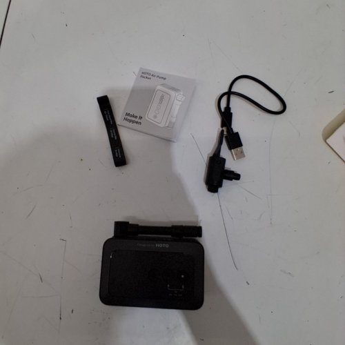 HOTO PORTABLE ELECTRIC BIKE/BICYCLE AIR PUMP - 150PSI - 2000MAH - BLACK (MODEL: QWCQA002) image 3