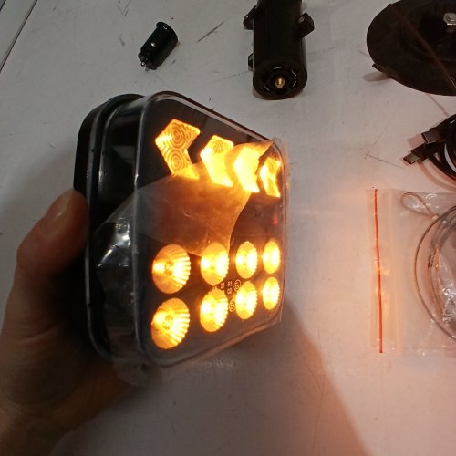 2PC BLUMWAY WIRELESS TRAILER LIGHTS - 8 FUNCTIONS - IP67 - BLACK image 2