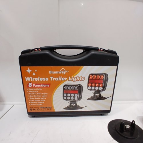 2PC BLUMWAY WIRELESS TRAILER LIGHTS - 8 FUNCTIONS - IP67 - BLACK image 3