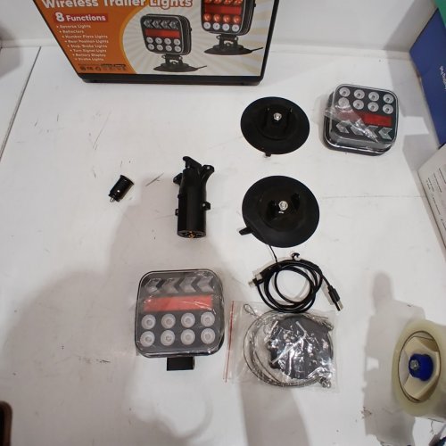 2PC BLUMWAY WIRELESS TRAILER LIGHTS - 8 FUNCTIONS - IP67 - BLACK image 4