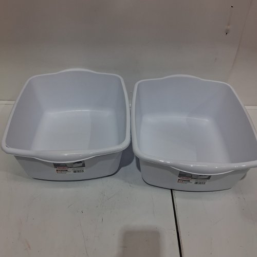 2 STERILITE STORAGE BINS - 12 QT - WHITE image 3