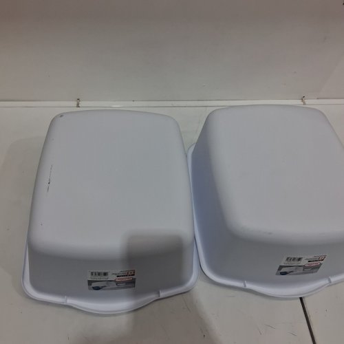 2 STERILITE STORAGE BINS - 12 QT - WHITE image 6