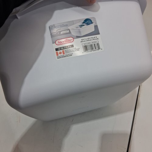2 STERILITE STORAGE BINS - 12 QT - WHITE image 7