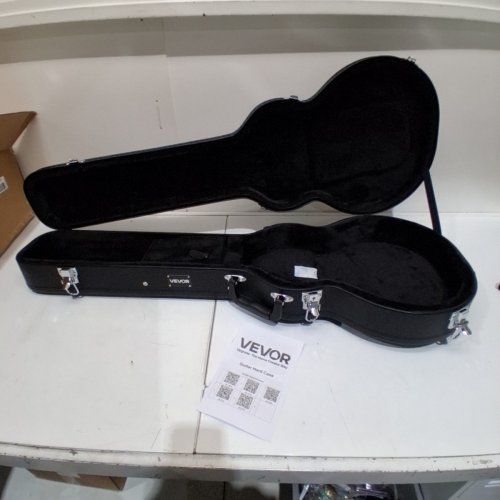 WATER-RESISTANT GOURD-SHAPED GUITAR HARD CASE - 41.34" - FOR 39" GUITAR - BLACK - (MODEL: HL-39A) image 2