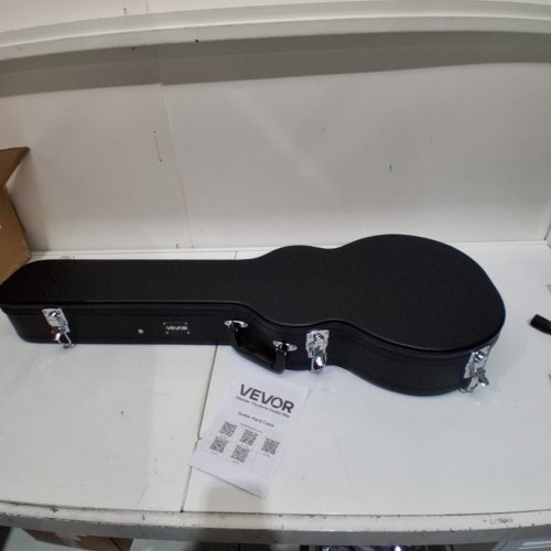 WATER-RESISTANT GOURD-SHAPED GUITAR HARD CASE - 41.34" - FOR 39" GUITAR - BLACK - (MODEL: HL-39A) image 3