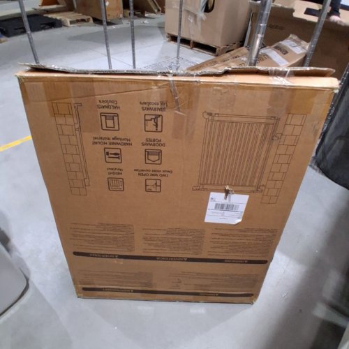 WALK-THRU SAFETY BABY GATE - 26.4"-43" X 29" - BLACK (MODEL: SH21.002G) image 4