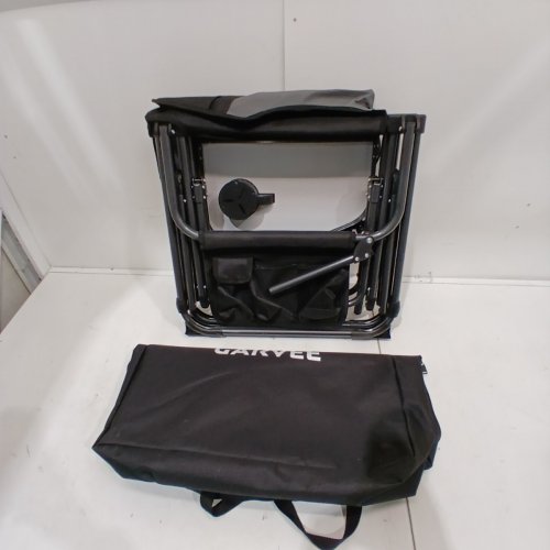 GARVEE OVERSIZED CAMPING CHAIR WITH SIDE TABLE & POCKETS - 400LBS MAX - BLACK/GREY (MODEL : PSS_33ACAEJ6) image 2