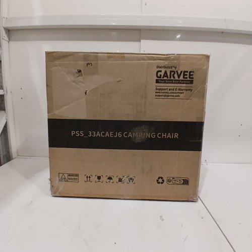 GARVEE OVERSIZED CAMPING CHAIR WITH SIDE TABLE & POCKETS - 400LBS MAX - BLACK/GREY (MODEL : PSS_33ACAEJ6) image 3