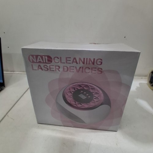 NAIL CLEANING LASER DEVICE FOR ANTI FUNGAL INFECTION WITH DIGITAL DISPLAY FOR PROFESSIONAL USE - WHITE/GOLD (MODEL: KJWGG20241101-US-Y) image 2