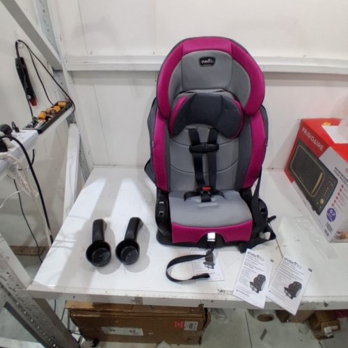 EVENFLO CHASE PLUS 2-IN-1 CONVERTIBLE BOOSTER CAR SEAT - GENEVA PINK/GREY (MODEL: 30712360C) image 3