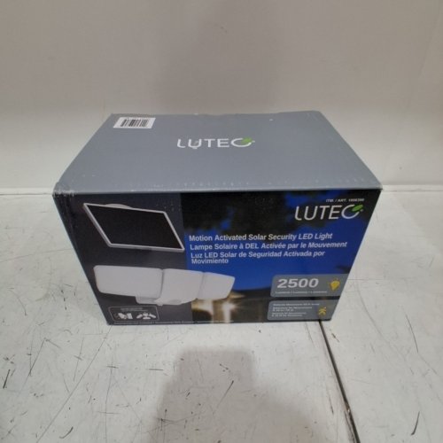 LUTEC SOLAR POWERED LED MOTION SENSOR LIGHT - 2500LM - WHITE (MODEL: 1806398) image 3