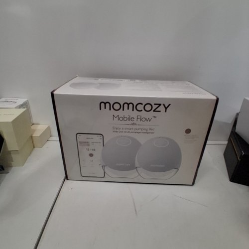 MOMCOZY BREAST PUMP HANDS FREE UPGRADED MOBILE FLOW APP DISCREET CONTROL WITH PERSONALIZED MULTI-MODES & 15 LEVELS - WHITE (MODEL: BP223) image 4