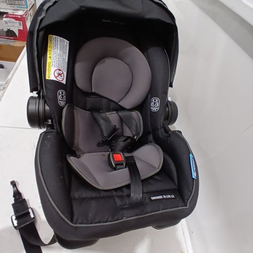 GRACO SNUGRIDE 35 LITE LX INFANT CAR SEAT - 4-35LBS CAPACITY - GOTHAM FASHION BLACK/GREY (MODEL: 2143034) image 4