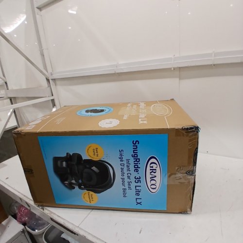 GRACO SNUGRIDE 35 LITE LX INFANT CAR SEAT - 4-35LBS CAPACITY - GOTHAM FASHION BLACK/GREY (MODEL: 2143034) image 7
