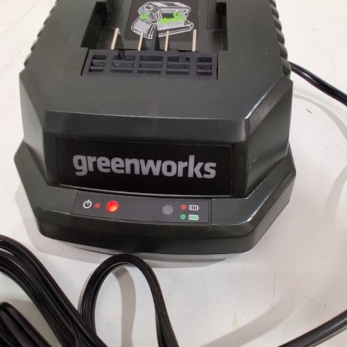 GREENWORKS 40V LITHIUM-ION BATTERY CHARGER - BLACK - (MODEL: 29692) image 2