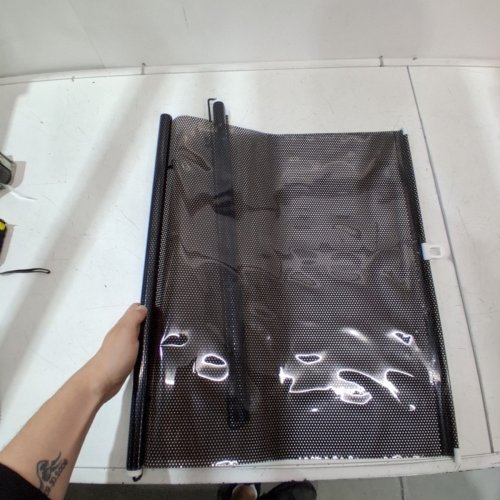 2PK RETRACTABLE MESH WINDOW SUN SHADES - 23" - BLACK image 4