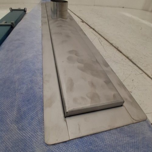 TOOLTECH XPERT RECTANGLE LINEAR SHOWER DRAIN TILE-IN WITH FLANGE - 24" X 5 5/16" X 3 1/8" -STAINLESS STEEL (MODEL:110566) image 3