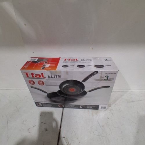 3PC T-FAL ELITE FRYING PAN SET - 8" - 9.75" - 11.25" BLACK (ITEM: 8877888) image 5