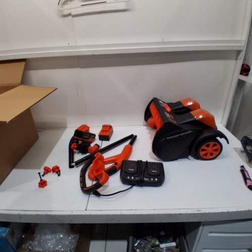VOLTASK CORDLESS ELECTRIC SNOW SHOVEL WITH BATTERY & CHARGER - 16" - 48V - BLACK/ORANGE (MODEL: SS-40A) image 3