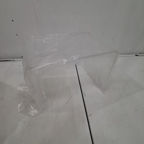 ACRYLIC STEP STOOL OTTOMAN - 12" X 9" X 8" - CLEAR image 3