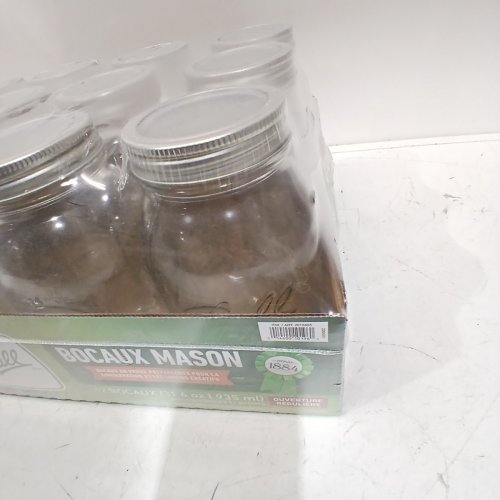 12PK BALL REGULAR MOUTH MASON JARS WITH LIDS AND BANDS - 31.6OZ - CLEAR (MODEL: 2016885) image 3