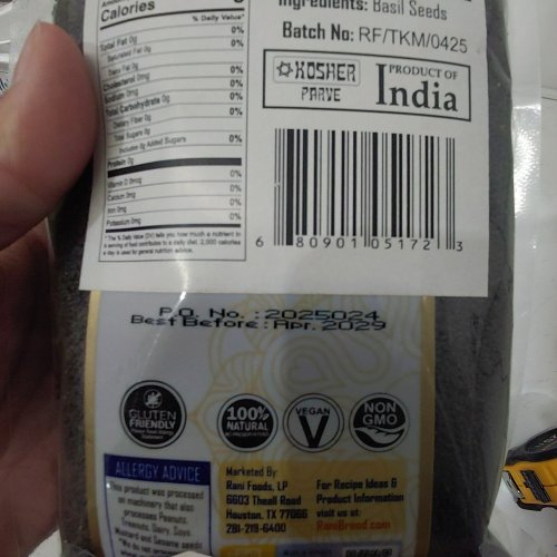 RANI TUKMARIA SEEDS (HOLY BASIL SEEDS) - 14 OZ image 2