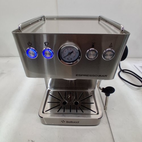 BELLUCCI ESPRESSO BAR HIGH EFFICIENCY ESPRESSO MAKER WITH BUILT-IN MILK FROTHER - STAINLESS STEEL image 3