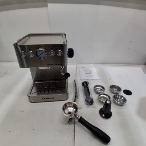 BELLUCCI ESPRESSO BAR HIGH EFFICIENCY ESPRESSO MAKER WITH BUILT-IN MILK FROTHER - STAINLESS STEEL image 14