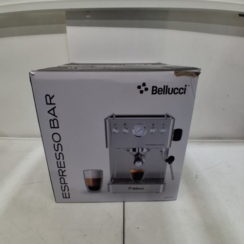 BELLUCCI ESPRESSO BAR HIGH EFFICIENCY ESPRESSO MAKER WITH BUILT-IN MILK FROTHER - STAINLESS STEEL image 16