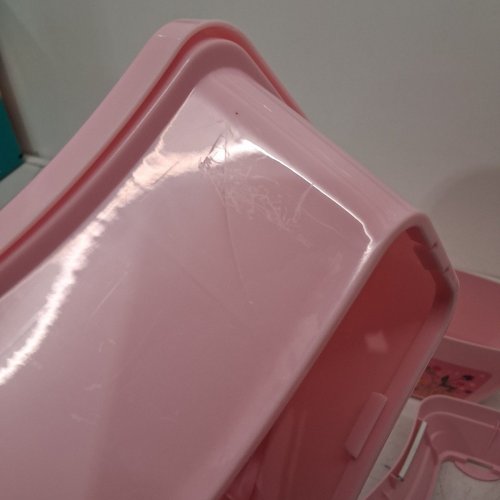 BRIGHT STARTS DISNEY PRINCESS MY SIZE POTTY 2-IN-1 SYSTEM FOR POTTY TRAINING WITH FLUSHING SOUNDS - 50LBS MAX - PINK (MODEL: 17555) image 5