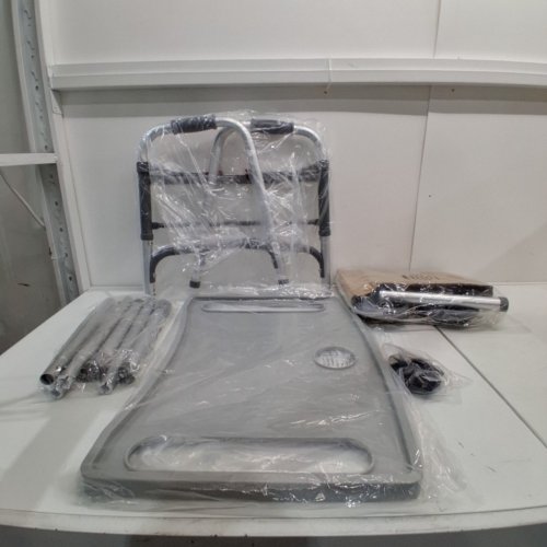 LOYOLA FOLDING WALKER WITH TRAY - 31"-38" - MAX CAPACITY 350LBS - SILVER (MODEL: FBL825331) image 3