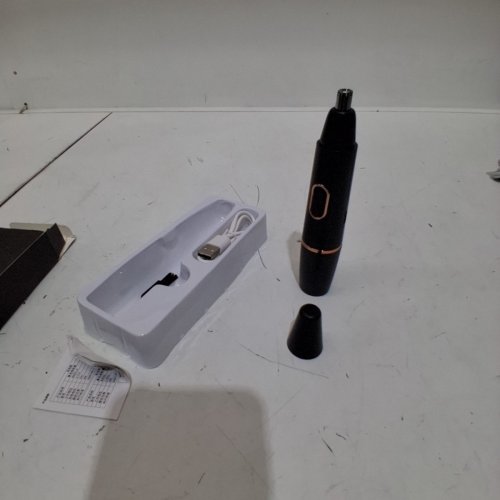 FEITA ELECTRIC CORDLESS RECHARGEABLE EAR AND NOSE HAIR TRIMMER - BLACK AND ROSE GOLD (MODEL: DM01-A) image 4