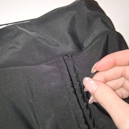 GIRLS BUILT IN UNDERWEAR BATHING SUIT ADJUSTABLE SKIRT BATHING SUIT BOTTOMS - GIRLS 12 (EXTRA LARGE) - BLACK image 7