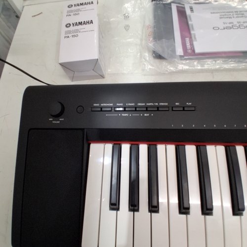 YAMAHA PIAGGERO LIGHTWEIGHT PIANO WITH 15 VOICES, 25 SONGS - BLACK (MODEL:NP-35) image 2