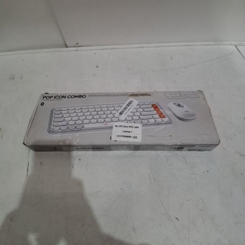 LOGITECH POP ICON KEYS WIRELESS BLUETOOTH KEYBOARD, COMFORTABLE TYPING, PROGRAMMABLE KEYS, EASY-SWITCH BETWEEN UP TO 3 DEVICES, FOR LAPTOP, TABLET, PC - WHITE/ORANGE image 4