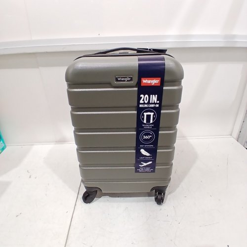 WRANGLER HARDSIDE CARRY-ON SPINNER LUGGAGE - 22" - DUSTY OLIVE GREEN (MODEL: WR-87720-330) image 3