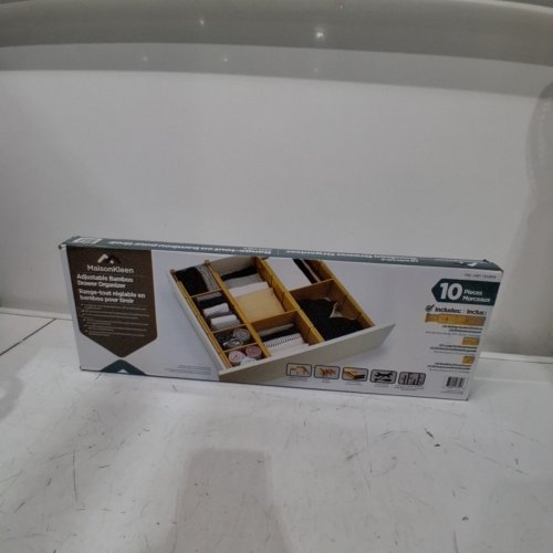10PC MADISON KLEEN ACCENT HOME DRAWER ORGANIZER BAMBOO DIVIDER SET - WOOD - (MODEL: 1702818 ) image 3